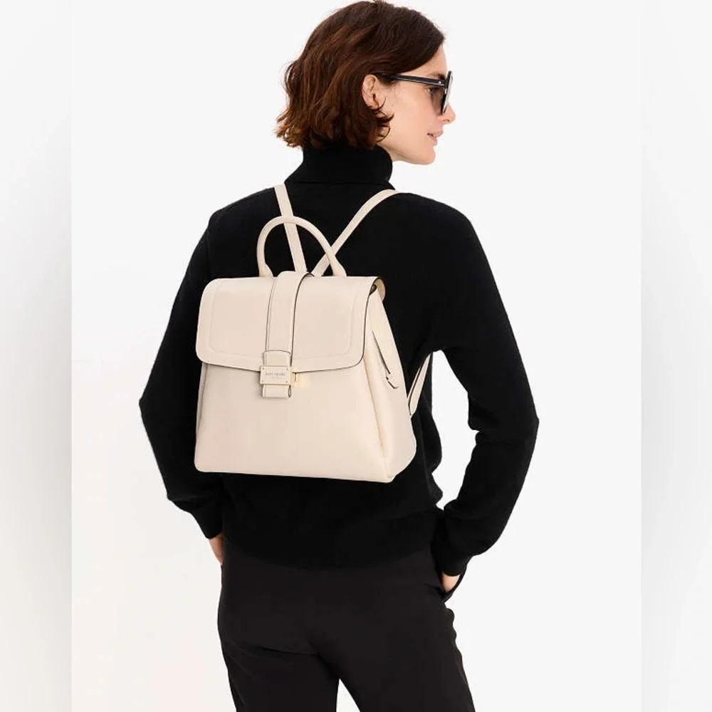 kate spade Pebble Leather Cream-Opal Backpack